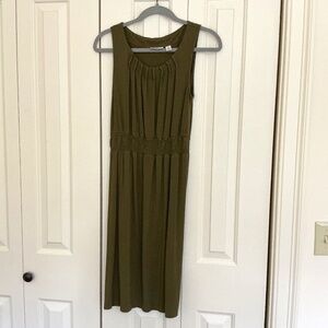 LL Bean Green Tank Dress XS Reg